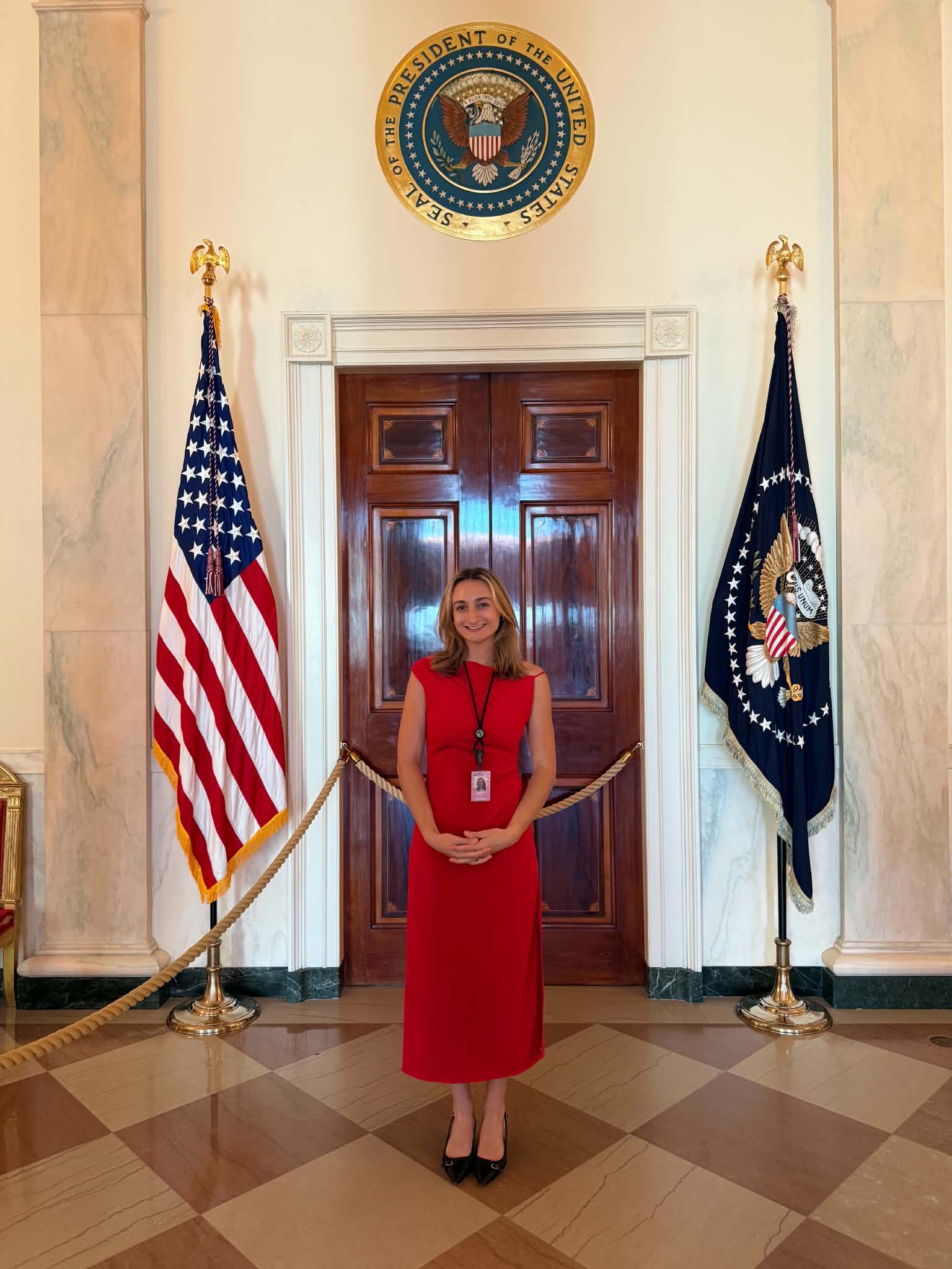 Reece Baker at the White House